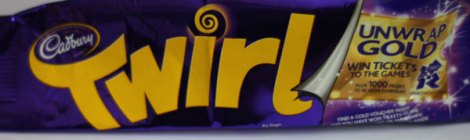 Cadbury Twirl Oympic promotion